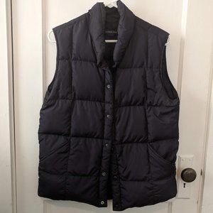 Lands' End Navy Down Puffer Vest-XL (14-16)